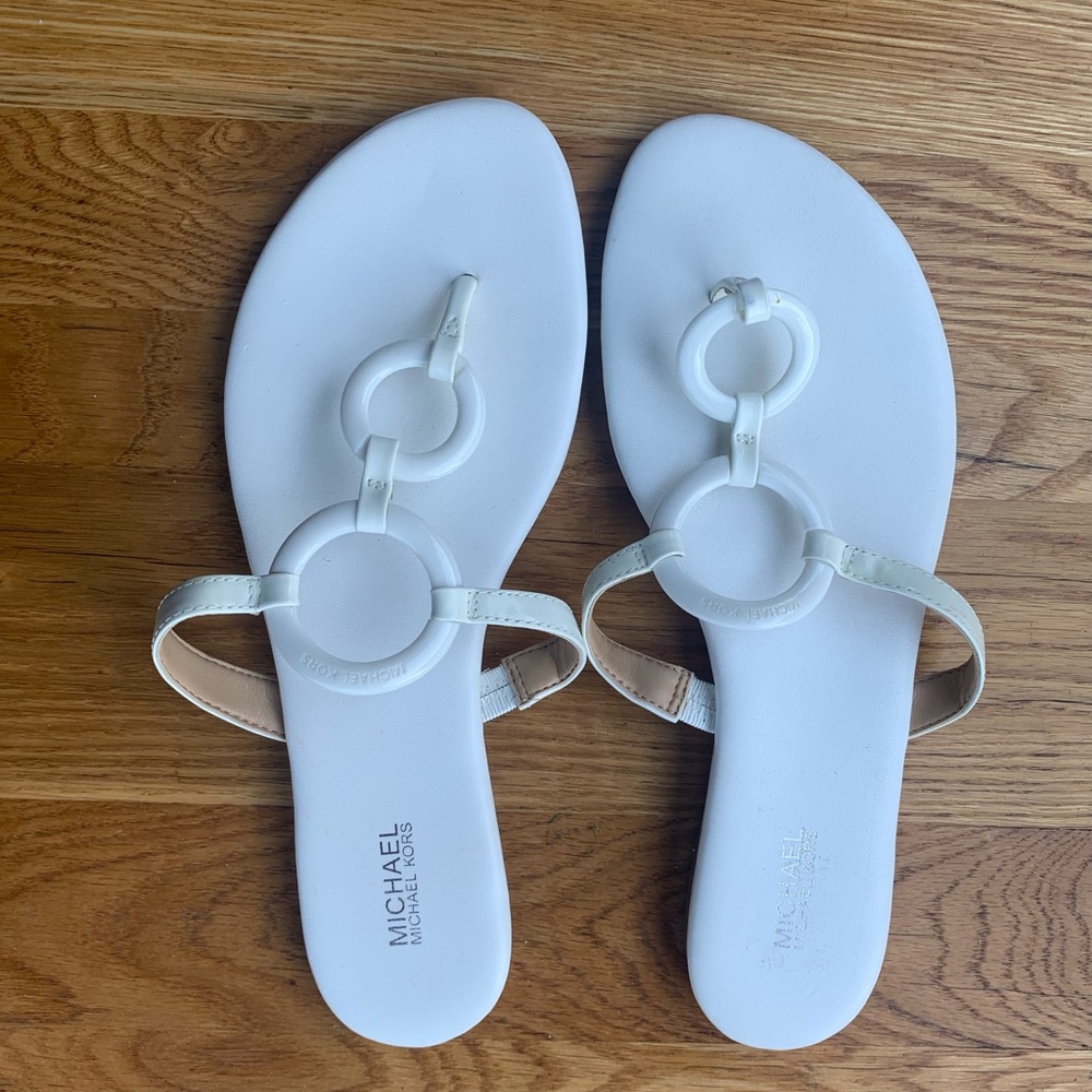 Michael Kors Elegant White Sandals